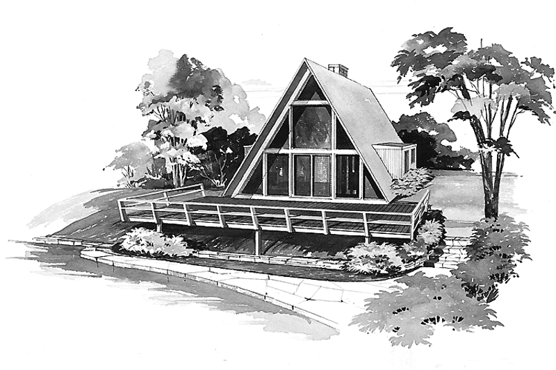 House Blueprint - Exterior - Front Elevation Plan #72-533