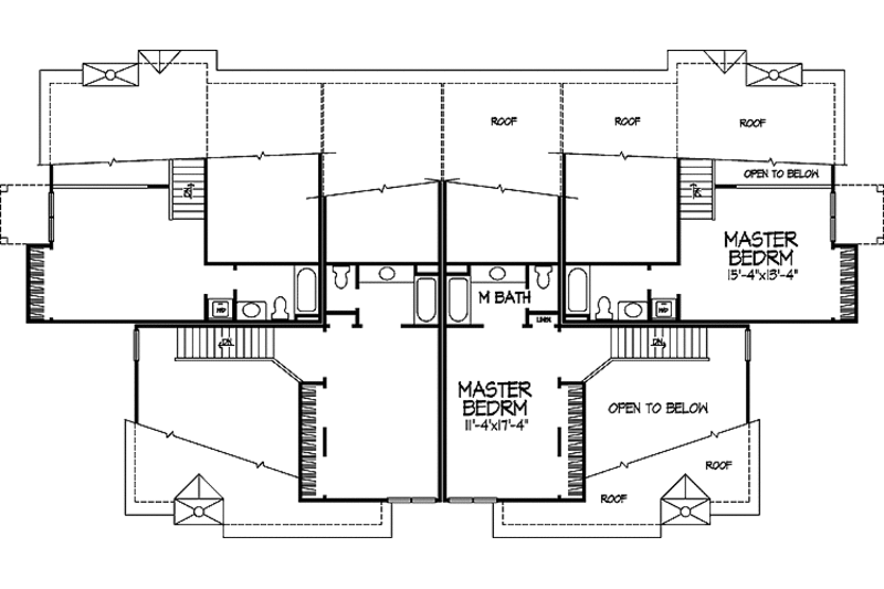 Architectural House Design - Floor Plan - Upper Floor for Prairie House Plan #320-1153 - 2 bed, 2 bath