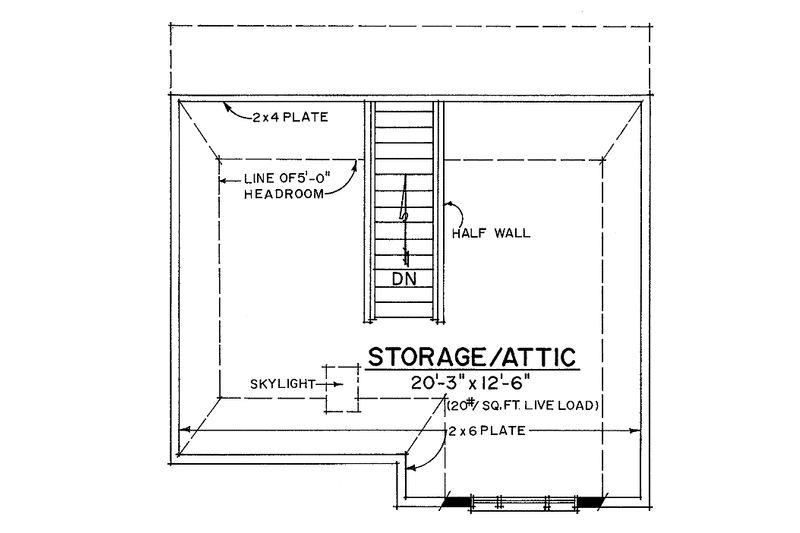 House Blueprint - Floor Plan - Main Floor House Plan #1016-77, 0 bath