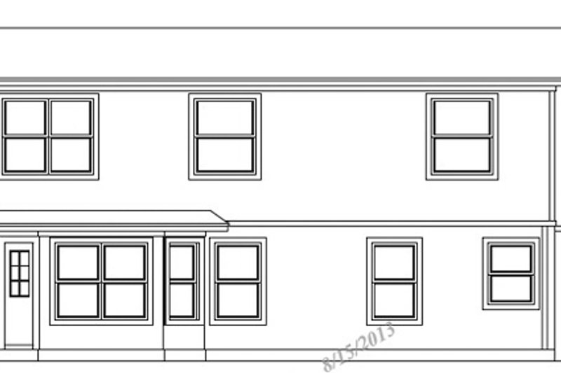 Dream House Plan - Exterior - Rear Elevation House Plan #472-71 - 3 bed, 2.5 bath