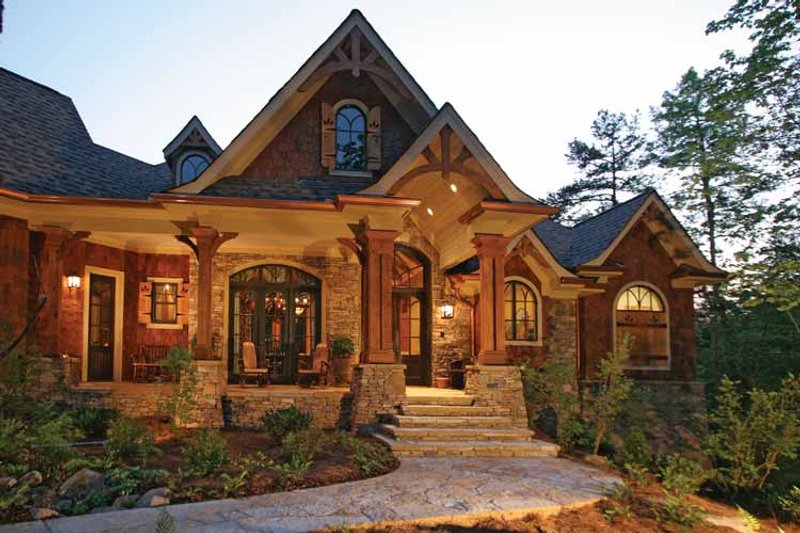 Architectural House Design - Exterior - Front Elevation 9 for Craftsman House Plan #54-245 - 3 bed, 2.5 bath