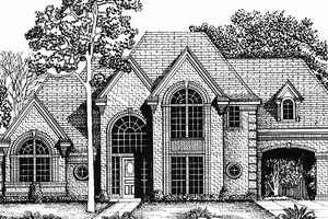 House Design - Exterior - Front Elevation for Country House Plan #974-45 - 4 bed, 2.5 bath