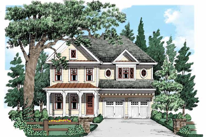Architectural House Design - Country Exterior - Front Elevation Plan #927-535