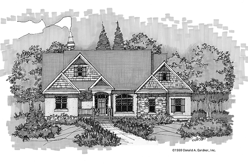 Home Plan - Exterior - Front Elevation 3 for Craftsman House Plan #929-447 - 4 bed, 3.5 bath