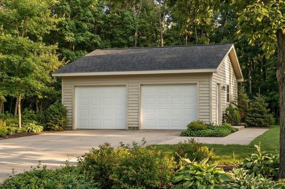 Exterior - Front Elevation for Traditional House Plan #22-442, 0 bath