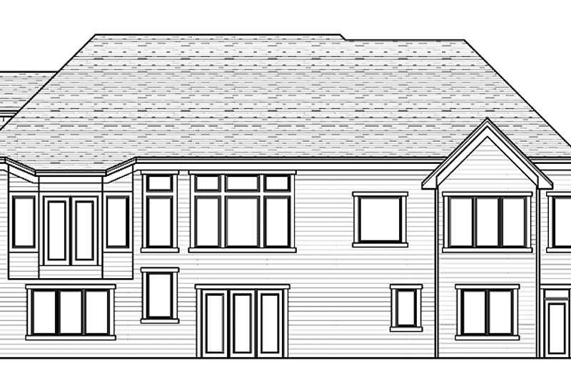Home Plan - Exterior - Rear Elevation for Craftsman House Plan #51-689 - 6 bed, 4.5 bath