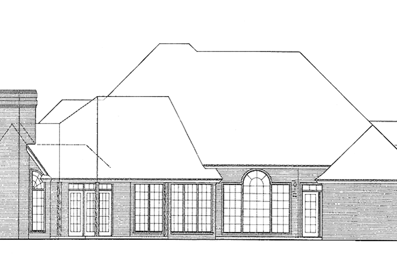 House Plan Design - Exterior - Rear Elevation for Country House Plan #310-1125 - 4 bed, 3 bath