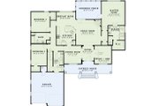 Southern Style House Plan - 3 Beds 2 Baths 2100 Sq/Ft Plan #17-1104 Floor 