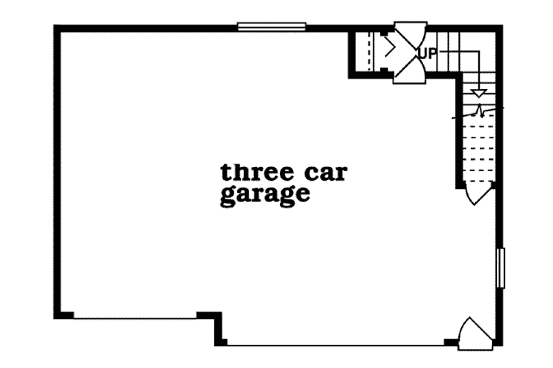 Home Plan - Floor Plan - Main Floor for Cottage House Plan #47-514 - 1 bed, 1 bath