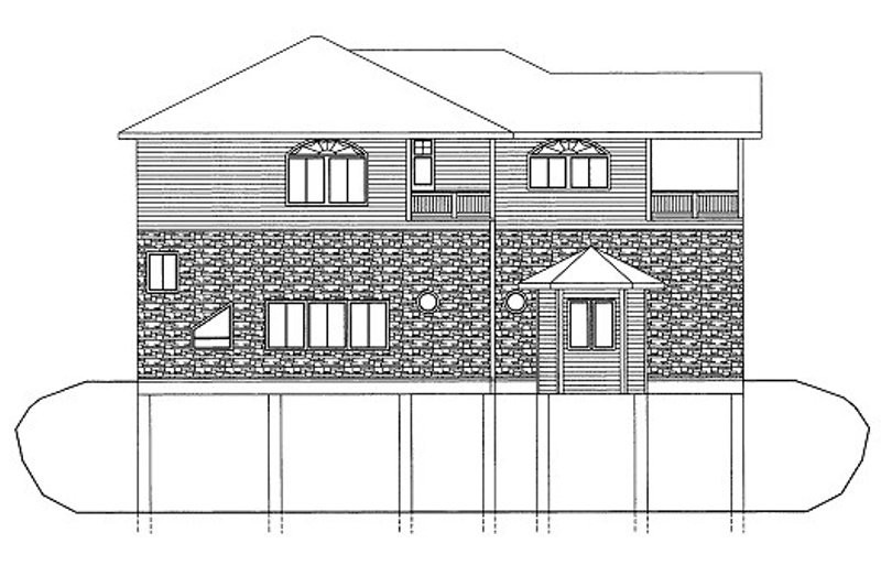 Home Plan - Bungalow Exterior - Front Elevation Plan #117-671