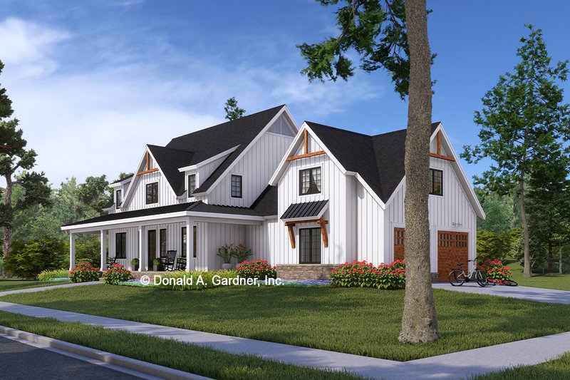 Architectural House Design - Exterior - Other Elevation for Farmhouse House Plan #929-1192 - 4 bed, 2.5 bath