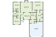 European Style House Plan - 3 Beds 2 Baths 1474 Sq/Ft Plan #17-3112 Floor 