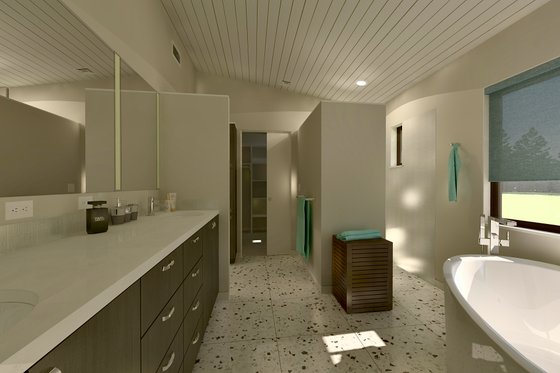 Interior - Master Bathroom for Ranch House Plan #489-3 - 4 bed, 2.5 bath