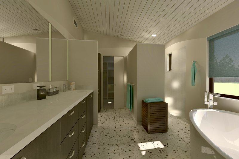Architectural House Design - Interior - Master Bathroom for Ranch House Plan #489-3 - 4 bed, 2.5 bath