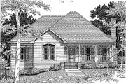 Traditional Style House Plan - 3 Beds 2 Baths 1631 Sq/Ft Plan #41-121 