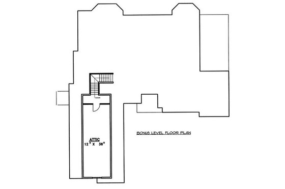 Floor Plan - Upper Floor for Traditional House Plan #117-545 - 3 bed, 2.5 bath