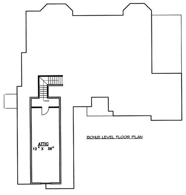 House Plan Design - Traditional Floor Plan - Upper Floor Plan #117-545