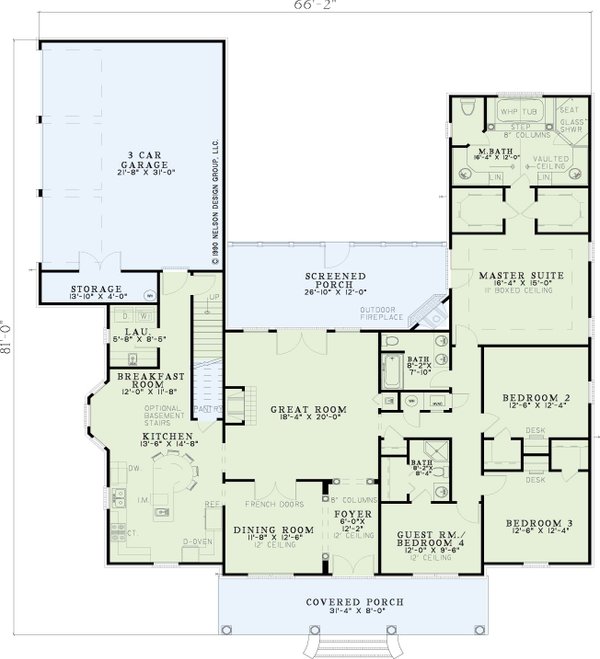 Dream House Plan - Colonial Floor Plan - Main Floor Plan #17-2852