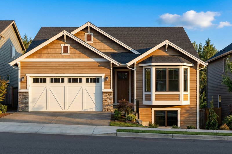 Architectural House Design - Exterior - Front Elevation 2 for Craftsman House Plan #112-317 - 3 bed, 2.5 bath