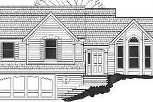 Traditional Exterior - Front Elevation Plan #67-703