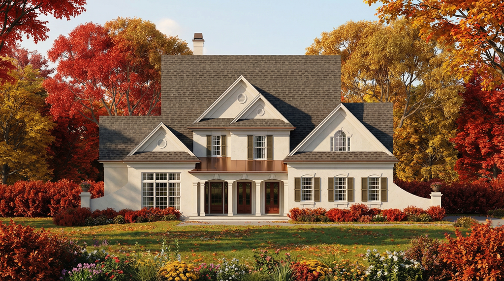 Exterior - Front Elevation 2 for Colonial House Plan #119-108 - 4 bed, 2.5 bath