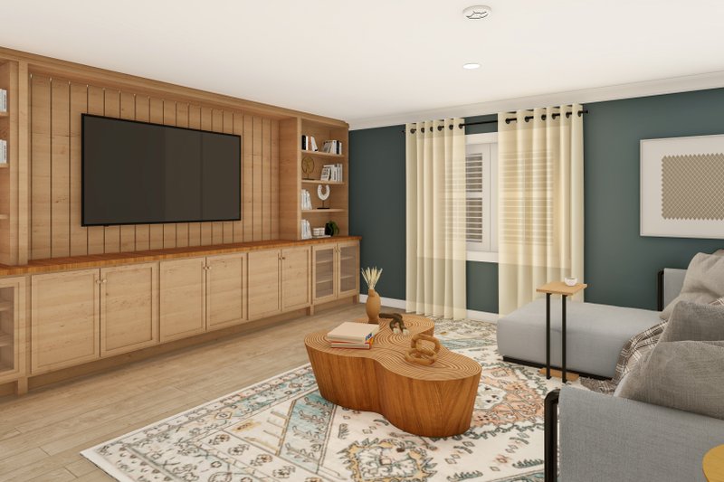 House Plan Design - Interior - Family Room for Ranch House Plan #1060-173 - 3 bed, 2 bath