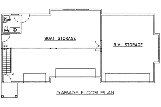 Floor Plan - Main Floor for Traditional House Plan #117-366, 1 bath
