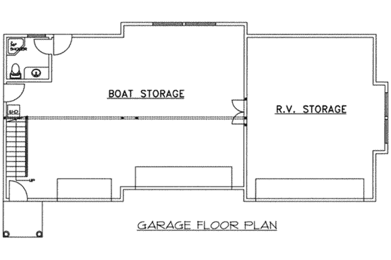 House Blueprint - Floor Plan - Main Floor for Traditional House Plan #117-366, 1 bath