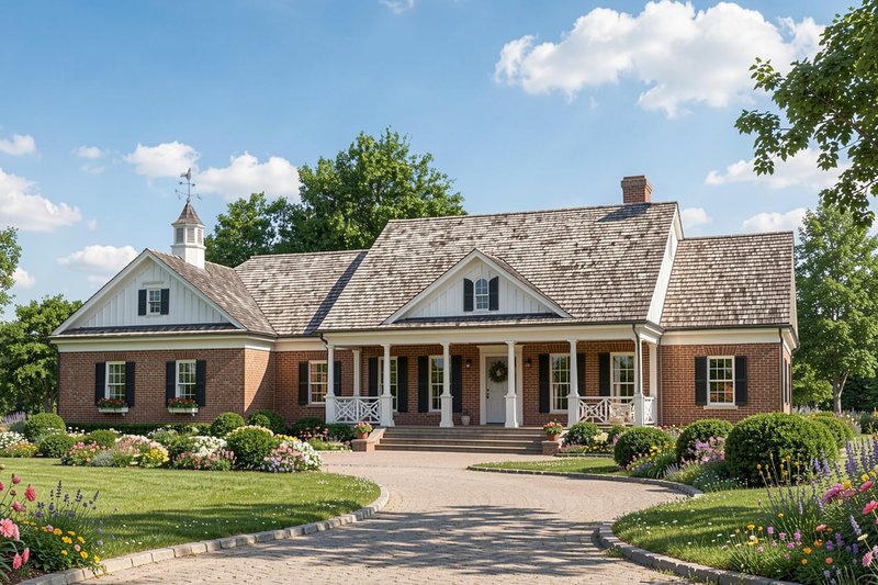 Dream House Plan - Exterior - Front Elevation 2 for Southern House Plan #137-126 - 3 bed, 3 bath