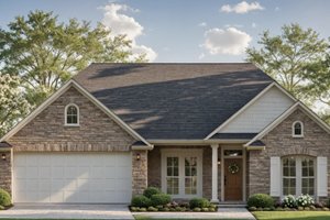 House Blueprint - Ranch Exterior - Front Elevation Plan #21-572