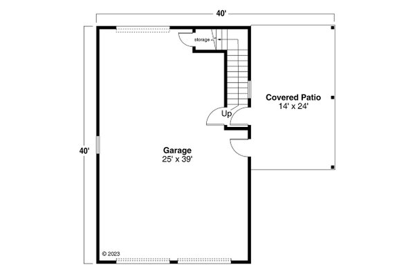 Southern Floor Plan - Main Floor Plan #124-1350