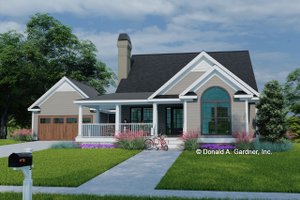 Country Exterior - Front Elevation Plan #929-47