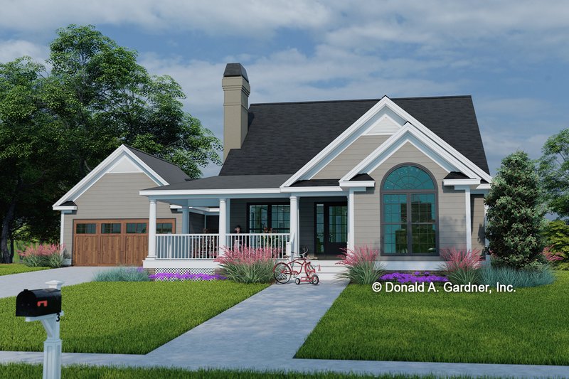 Architectural House Design - Country Exterior - Front Elevation Plan #929-47
