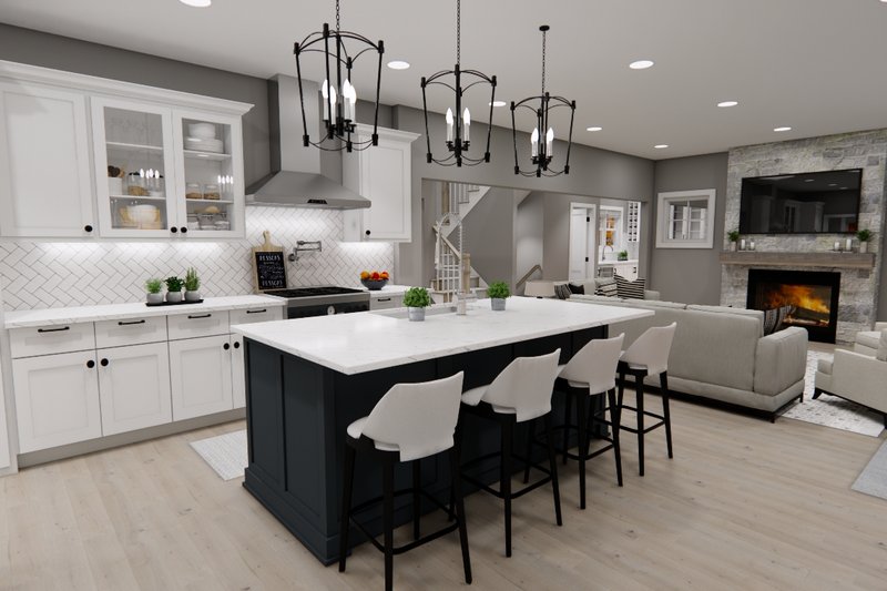 Architectural House Design - Interior - Kitchen for Bungalow House Plan #51-1367 - 4 bed, 3.5 bath