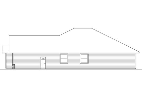 Exterior - Other Elevation for Craftsman House Plan #124-972 - 3 bed, 2 bath