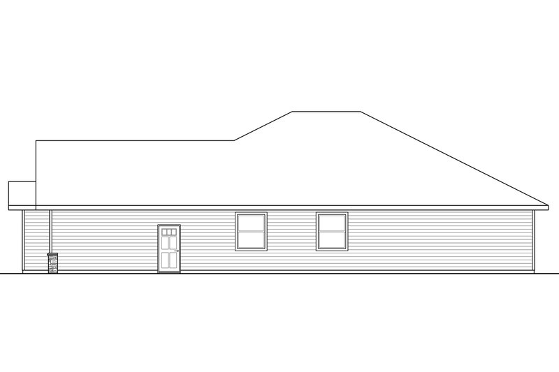 Home Plan - Exterior - Other Elevation for Craftsman House Plan #124-972 - 3 bed, 2 bath