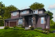 Contemporary Style House Plan - 5 Beds 4.5 Baths 4786 Sq/Ft Plan #48-254 