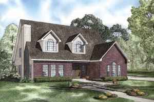 Colonial Exterior - Front Elevation Plan #17-2764