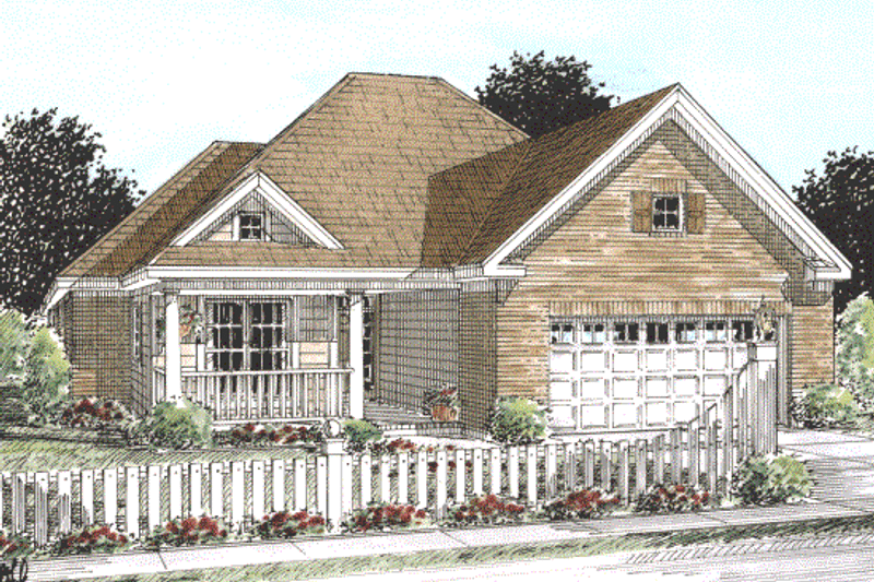 Dream House Plan - Exterior - Other Elevation for Traditional House Plan #20-1597 - 2 bed, 2 bath