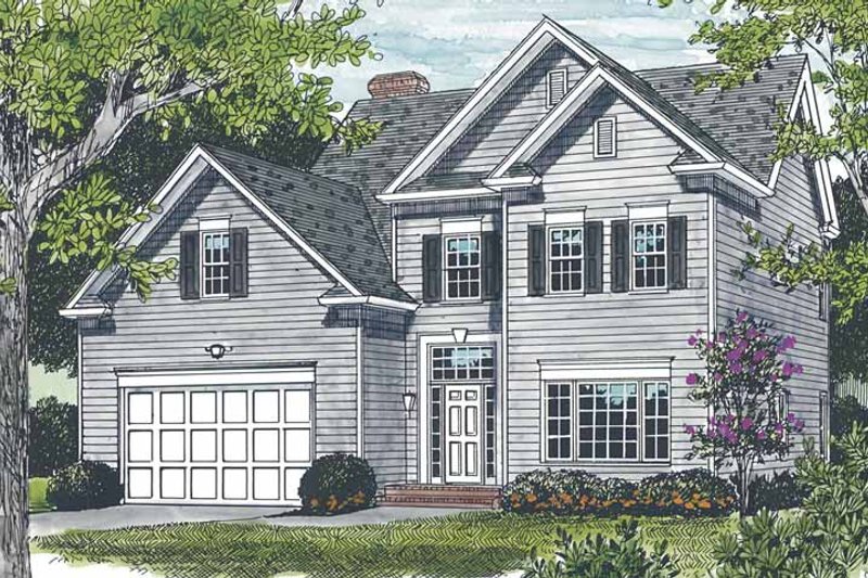 House Blueprint - Traditional Exterior - Front Elevation Plan #453-499