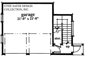 Floor Plan - Main Floor for Country House Plan #930-83, 0 bath