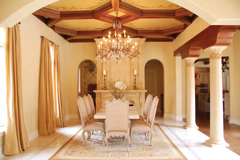 House Design - Interior - Dining Room for Mediterranean House Plan #1058-11 - 5 bed, 5 bath