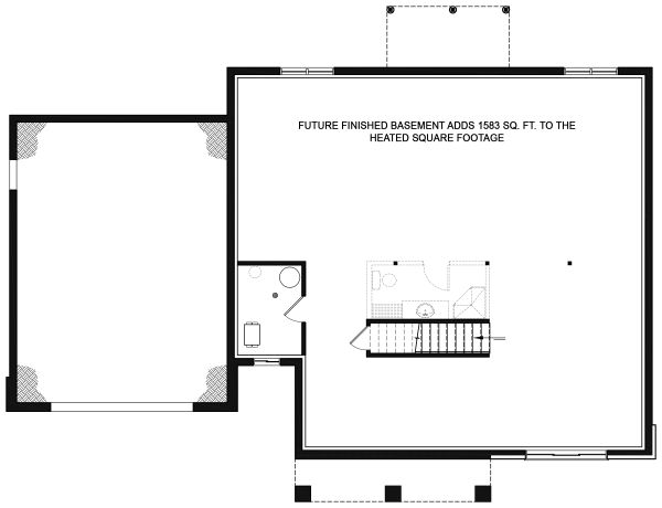 Architectural House Design - Optional Basement