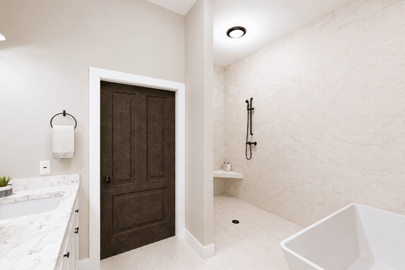 House Plan Design - Interior - Master Bathroom 1 for Farmhouse House Plan #44-316 - 4 bed, 3 bath