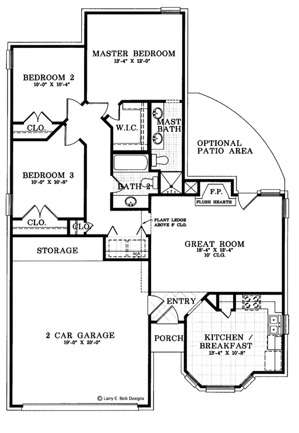 Architectural House Design - Victorian Floor Plan - Main Floor Plan #952-189