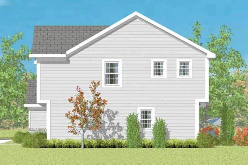 Home Plan - Exterior - Other Elevation 3 for Traditional House Plan #72-1076 - 3 bed, 2.5 bath