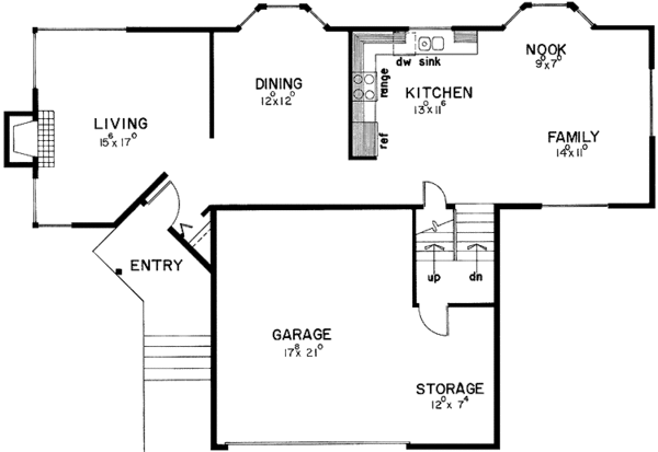 Architectural House Design - Contemporary Floor Plan - Main Floor Plan #60-859