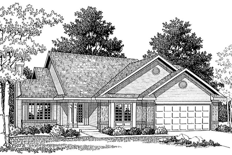 House Design - Craftsman Exterior - Front Elevation Plan #70-1339
