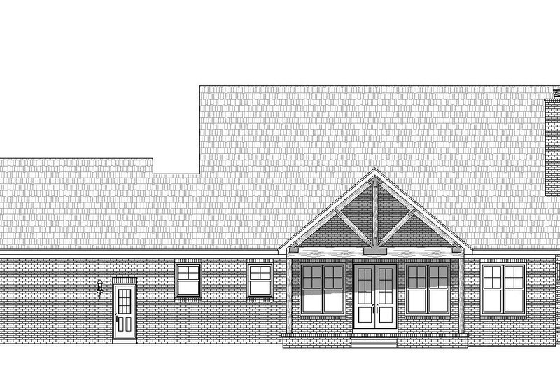 House Plan Design - Exterior - Rear Elevation 1 for Country House Plan #932-278 - 3 bed, 2 bath