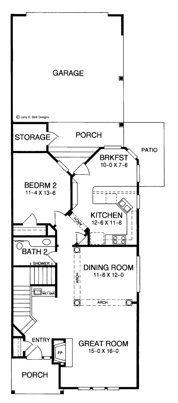 House Design - Classical Floor Plan - Main Floor Plan #952-47